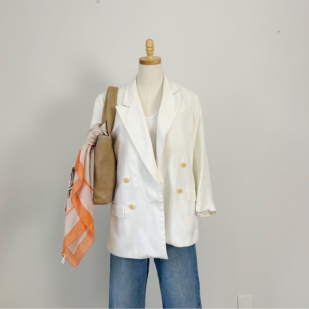 Vintage White Blazer